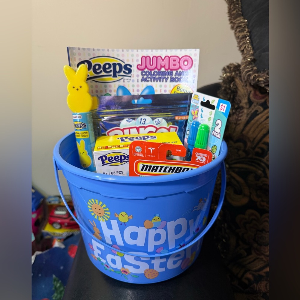 Boys Peeps Easter Basket Lot